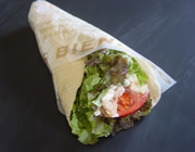 チキンとクリームチーズのラップサンド写真